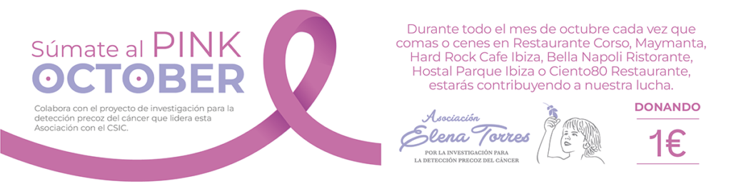 Banner anuncio Pink October Asociación Elena Torres