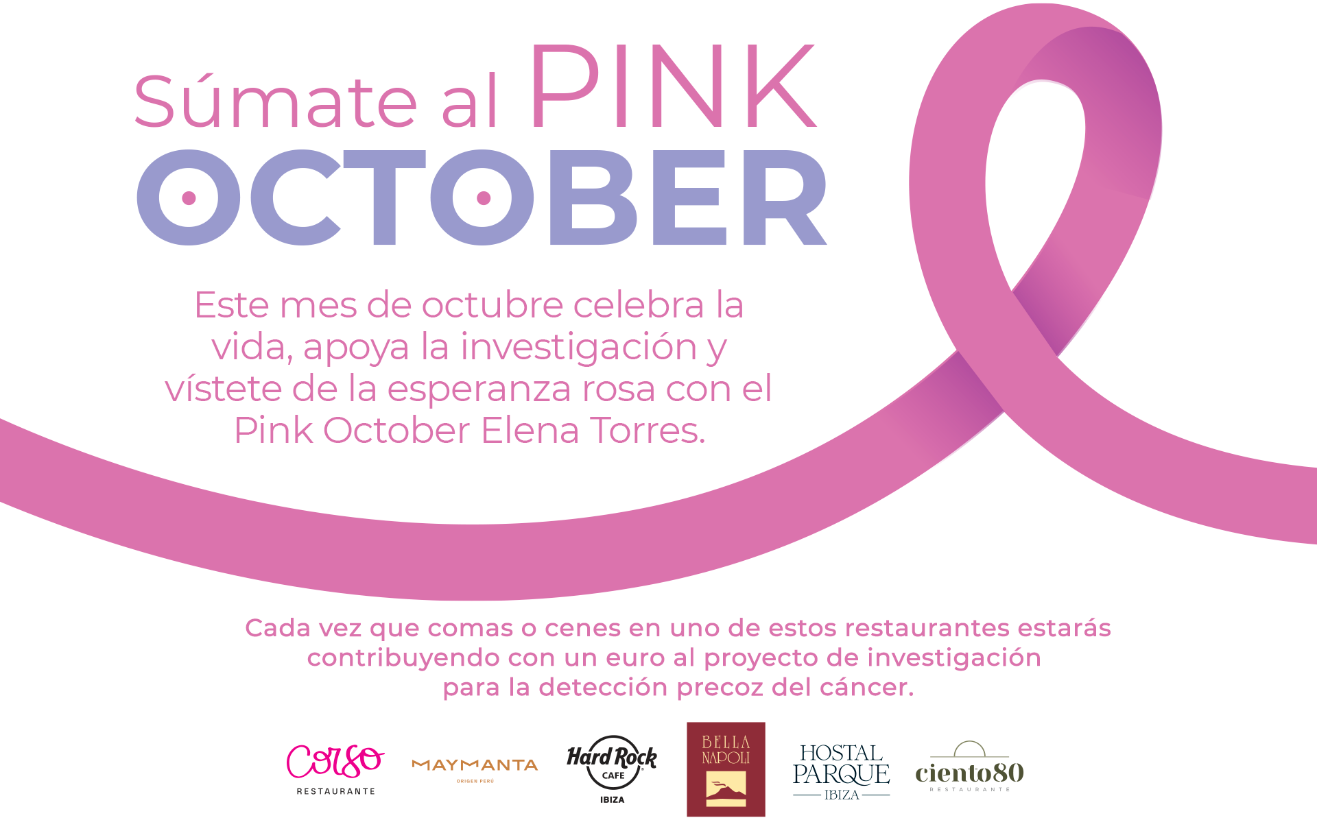 Banner Pink October Asociación Elena Torres